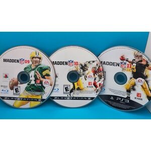 Madden NFL 09 10 11 PS3 Game Bundle Electronic Arts Playstation 3